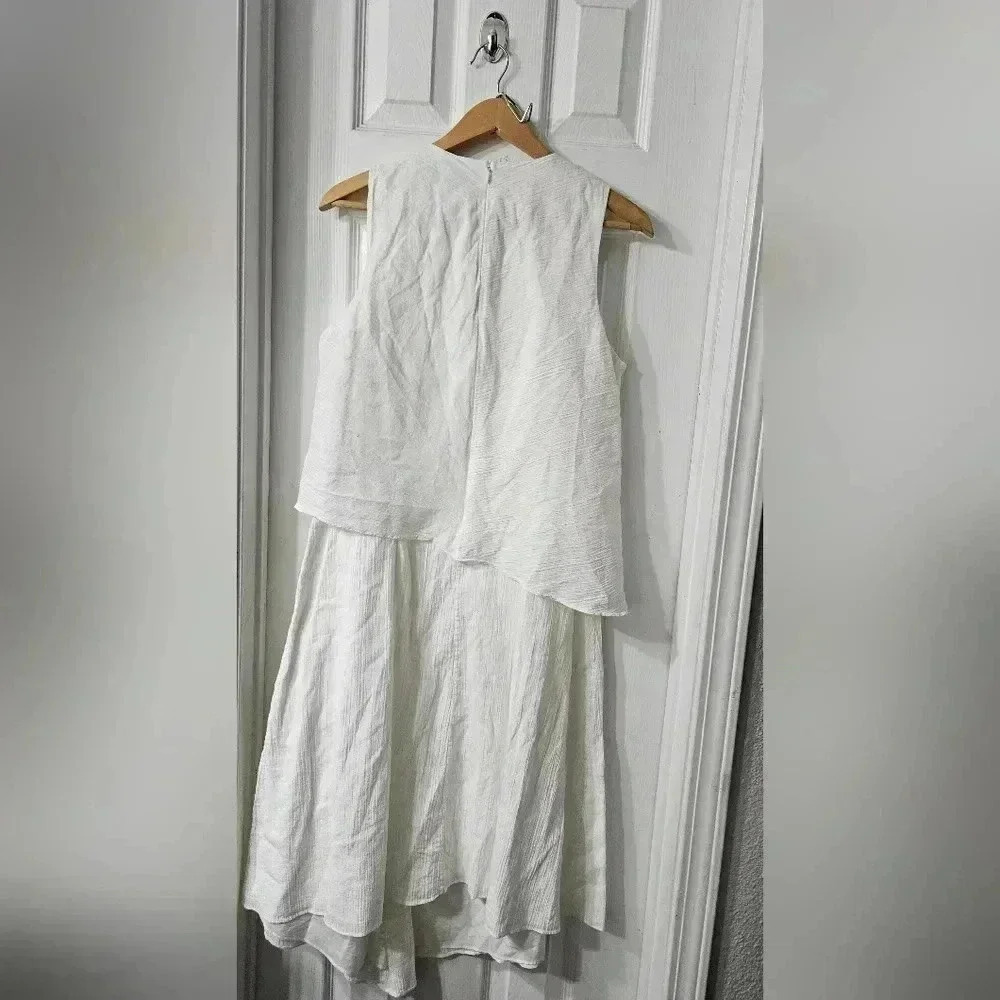 Rag & Bone Fernay Handkerchief Hem Layer Asymmetrical Midi Dress - Picture 6 of 8